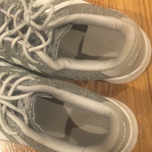 Light gray and white Adidas with cloud foam . Size 9 - Picture 5 of 9